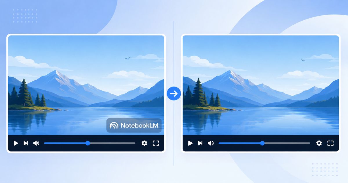 How to Remove NotebookLM Watermark from Video